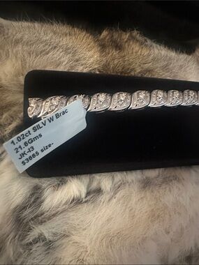 Diamond Bracelet 1.02CTW 21.6 Grams  JK-I3 8.5 Inch MSRP $3,865